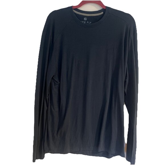 Free Fly Men’s Shirt Sz XL BlueLong Sleeve Performance Bamboo Blend Lightweight - Picture 1 of 8